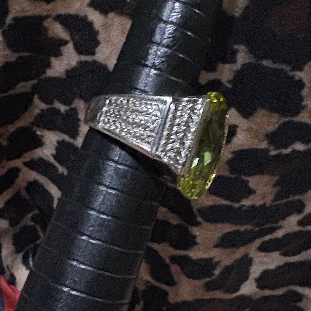 Source Unknown Citrine Silver Ring - image 6